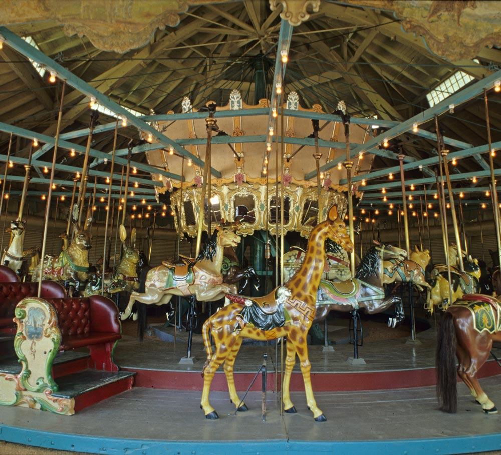 Carousel at Pullen Park, 1980s