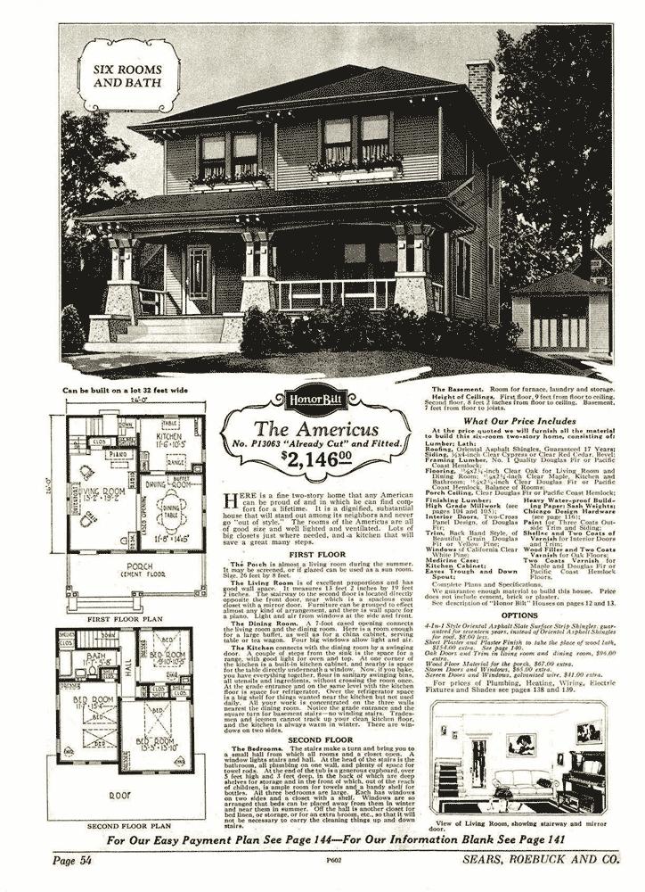 Sears Catalogue, Americus Style, 1928