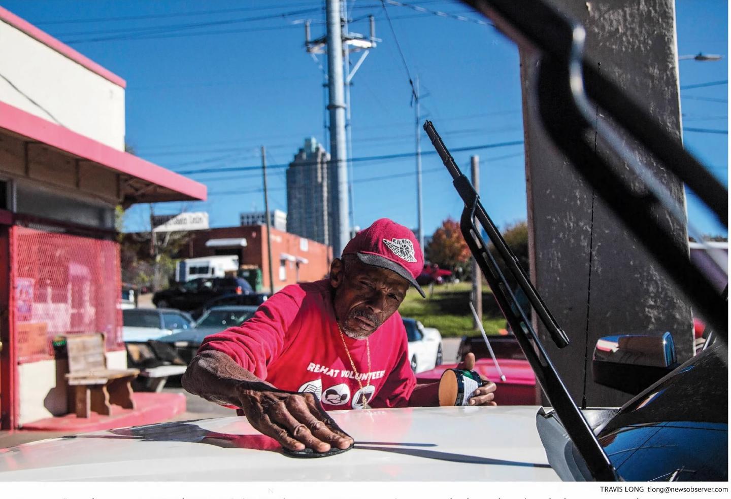 Dusty Dewberry working at his Service Center, November 15, 2016